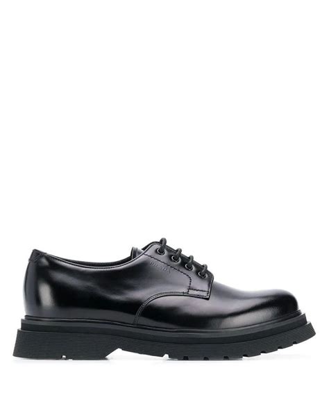 prada men's lace up shoes